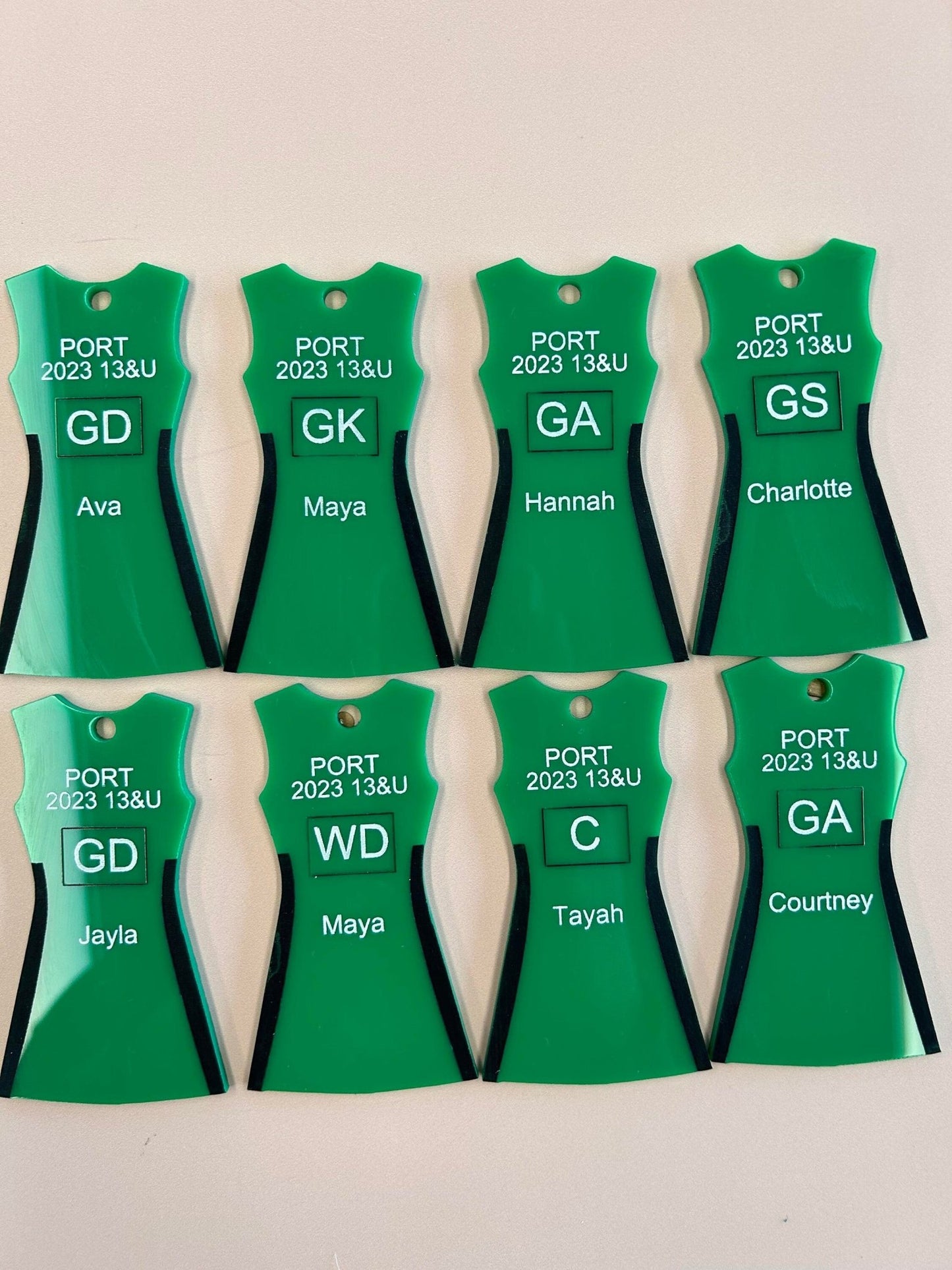 netball_keyring - sunniecreations