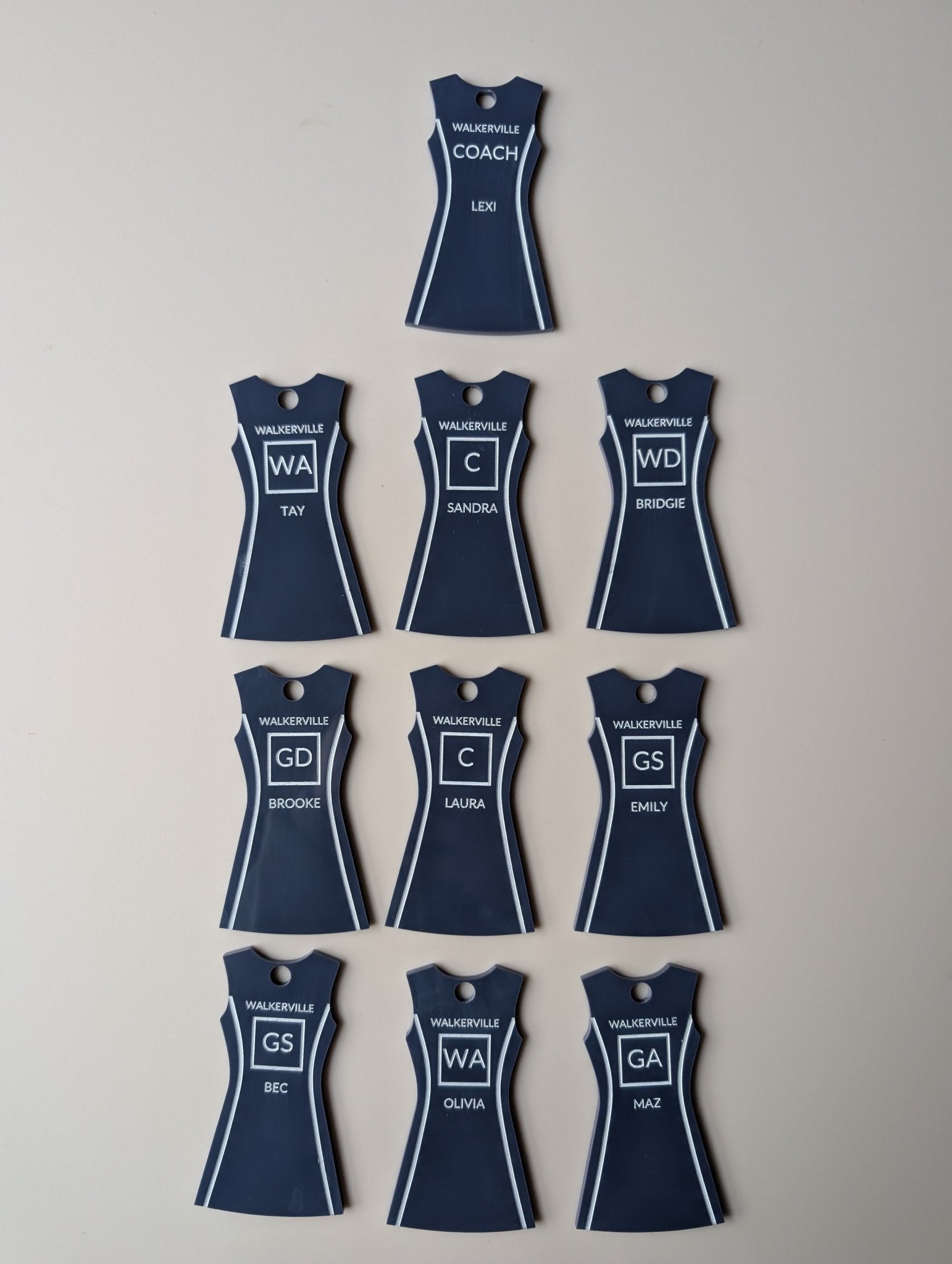 netball_keyring - sunniecreations