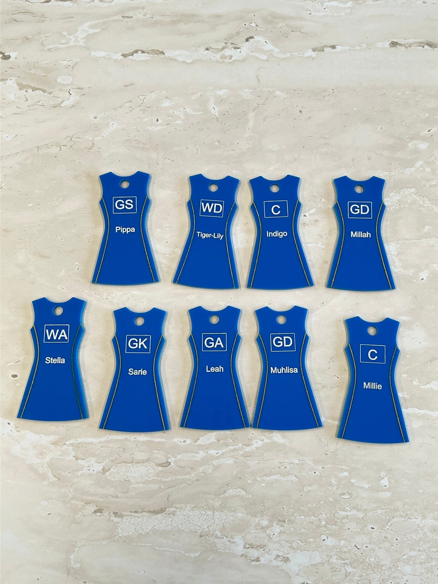 netball_keyring - sunniecreations