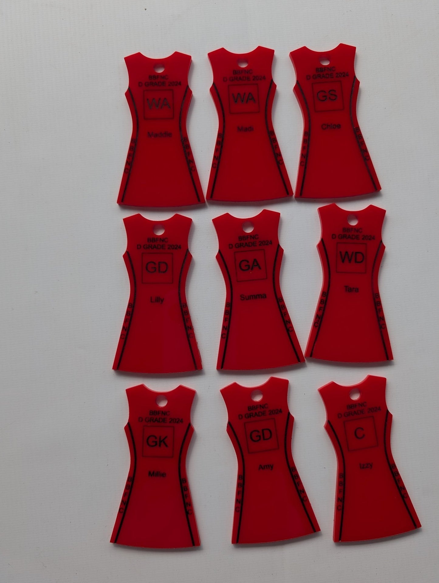 netball_keyring - sunniecreations