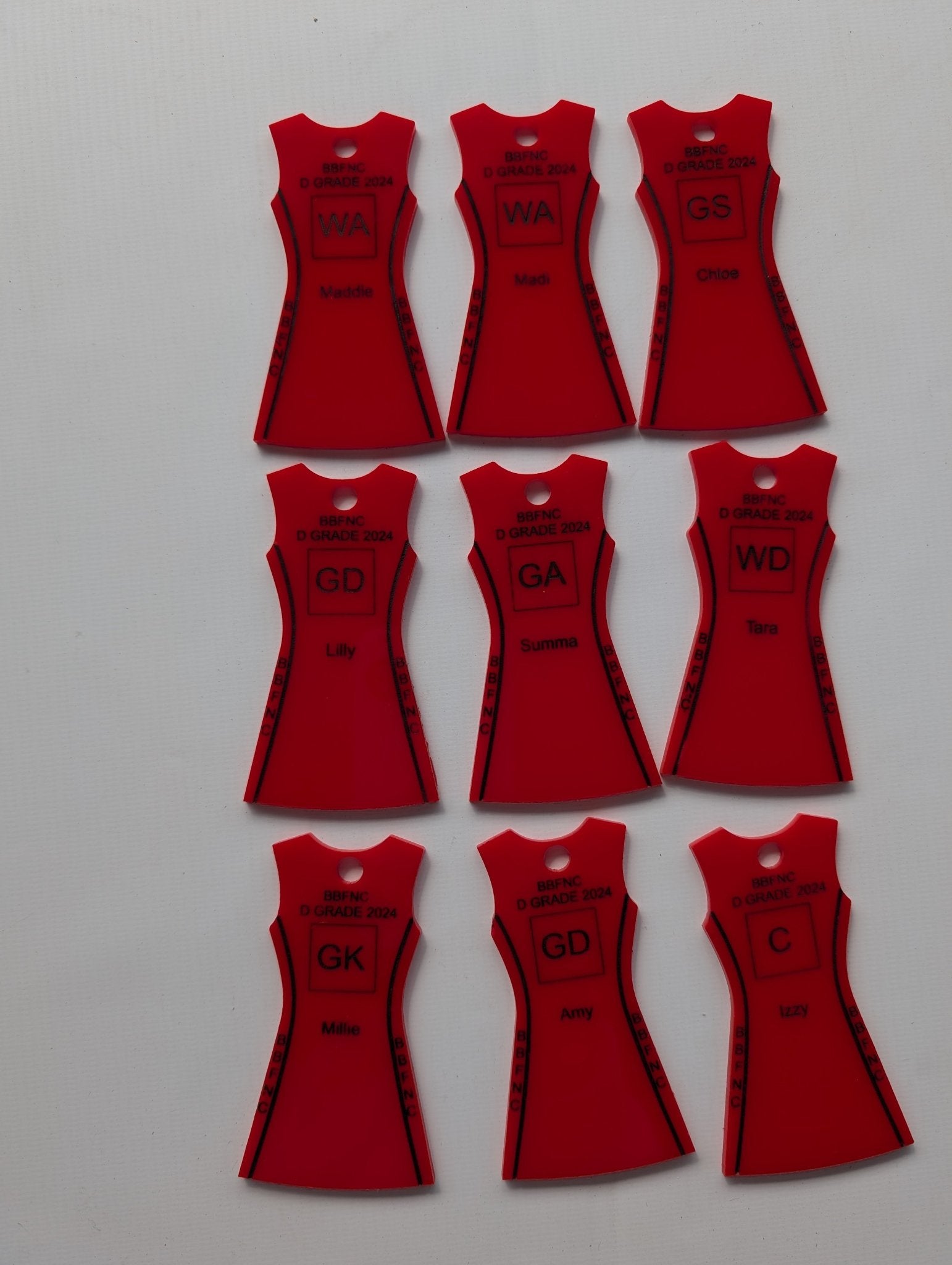 netball_keyring - sunniecreations