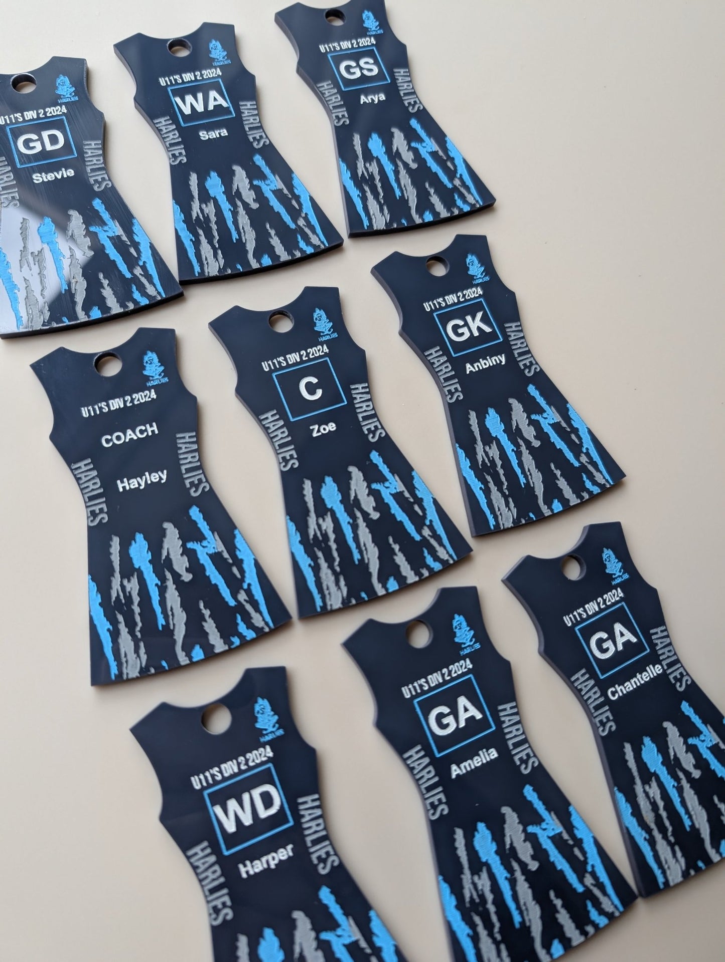 netball_keyring - sunniecreations