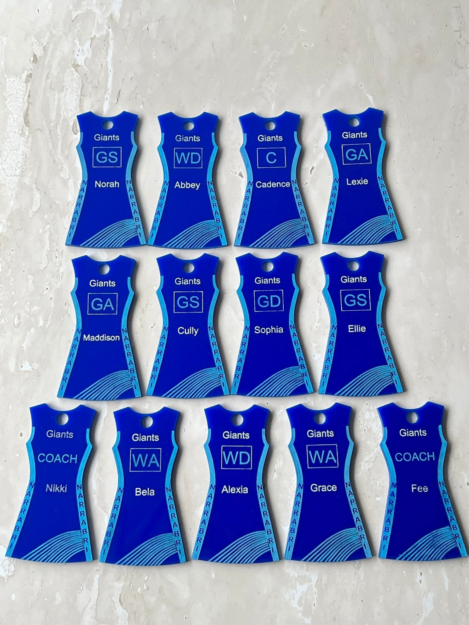 netball_keyring - sunniecreations