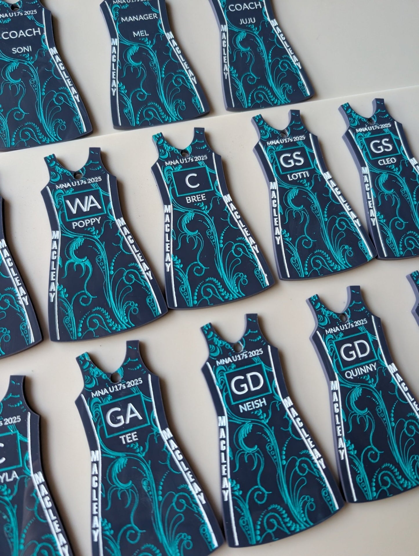 netball_keyring - sunniecreations