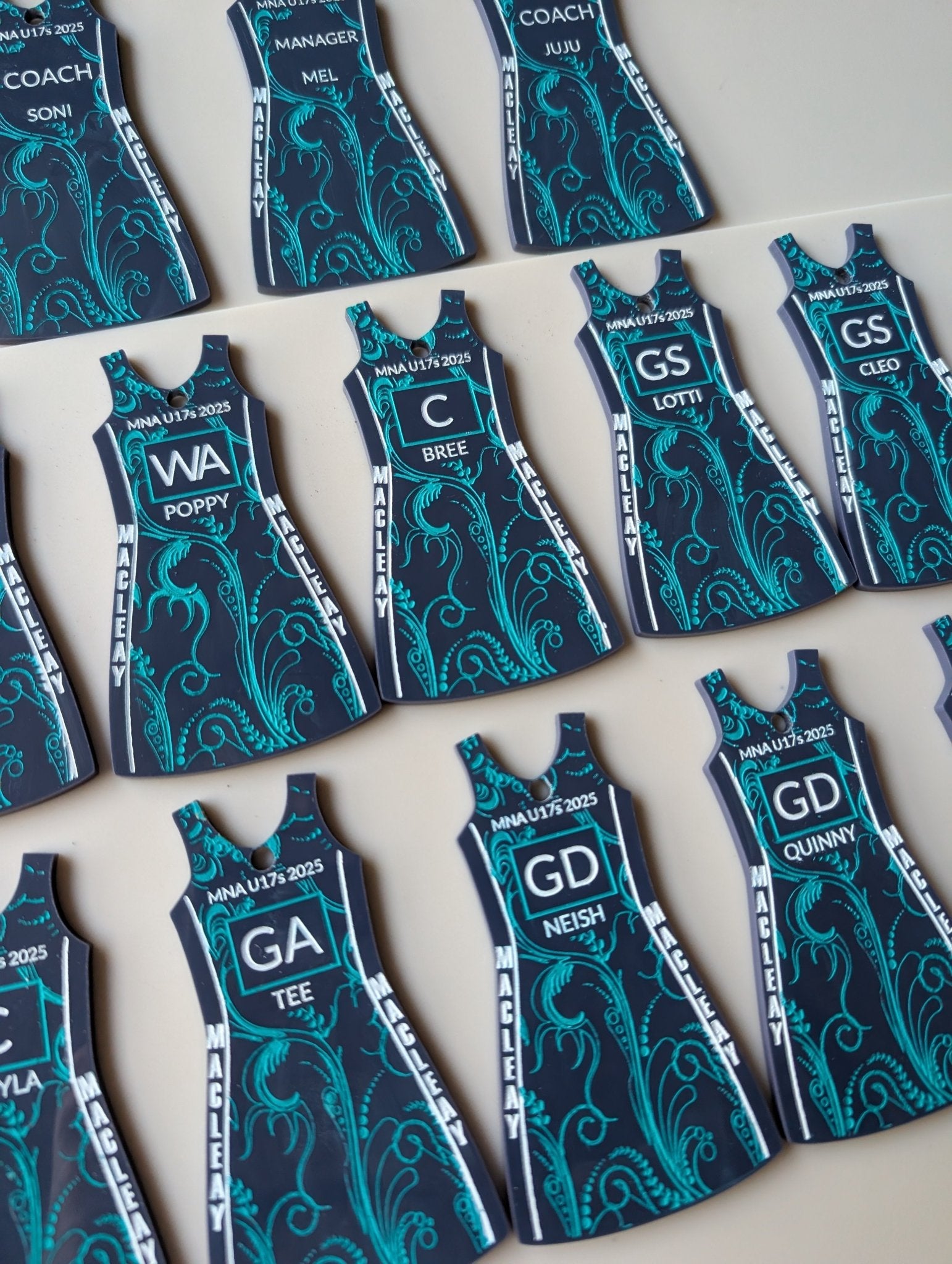 netball_keyring - sunniecreations