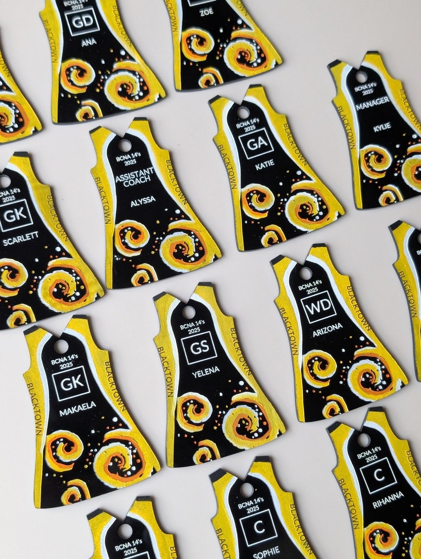 netball_keyring - sunniecreations