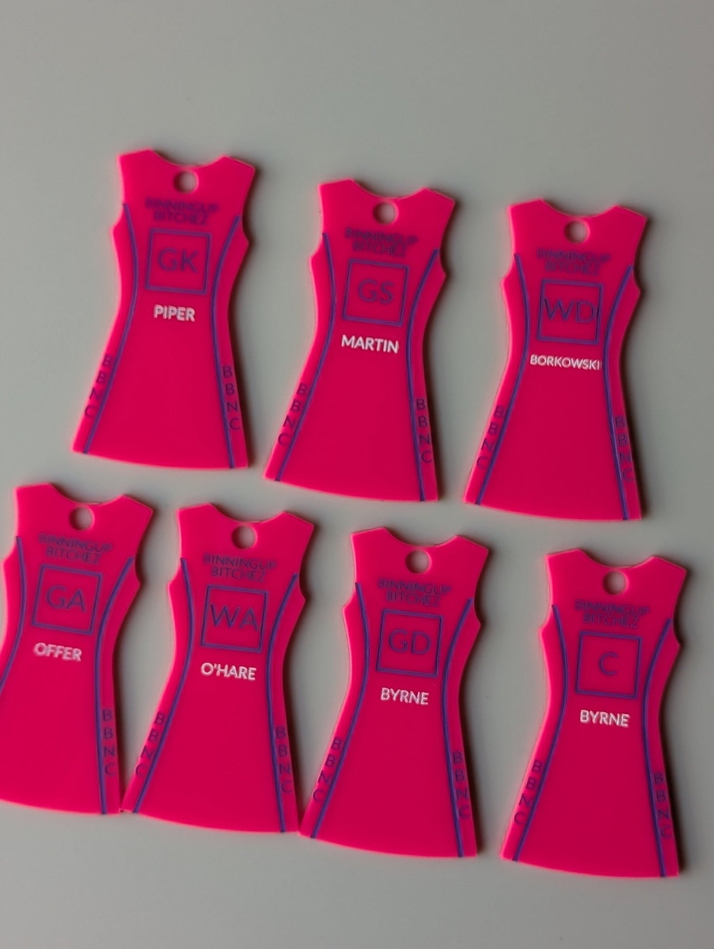 netball_keyring - sunniecreations