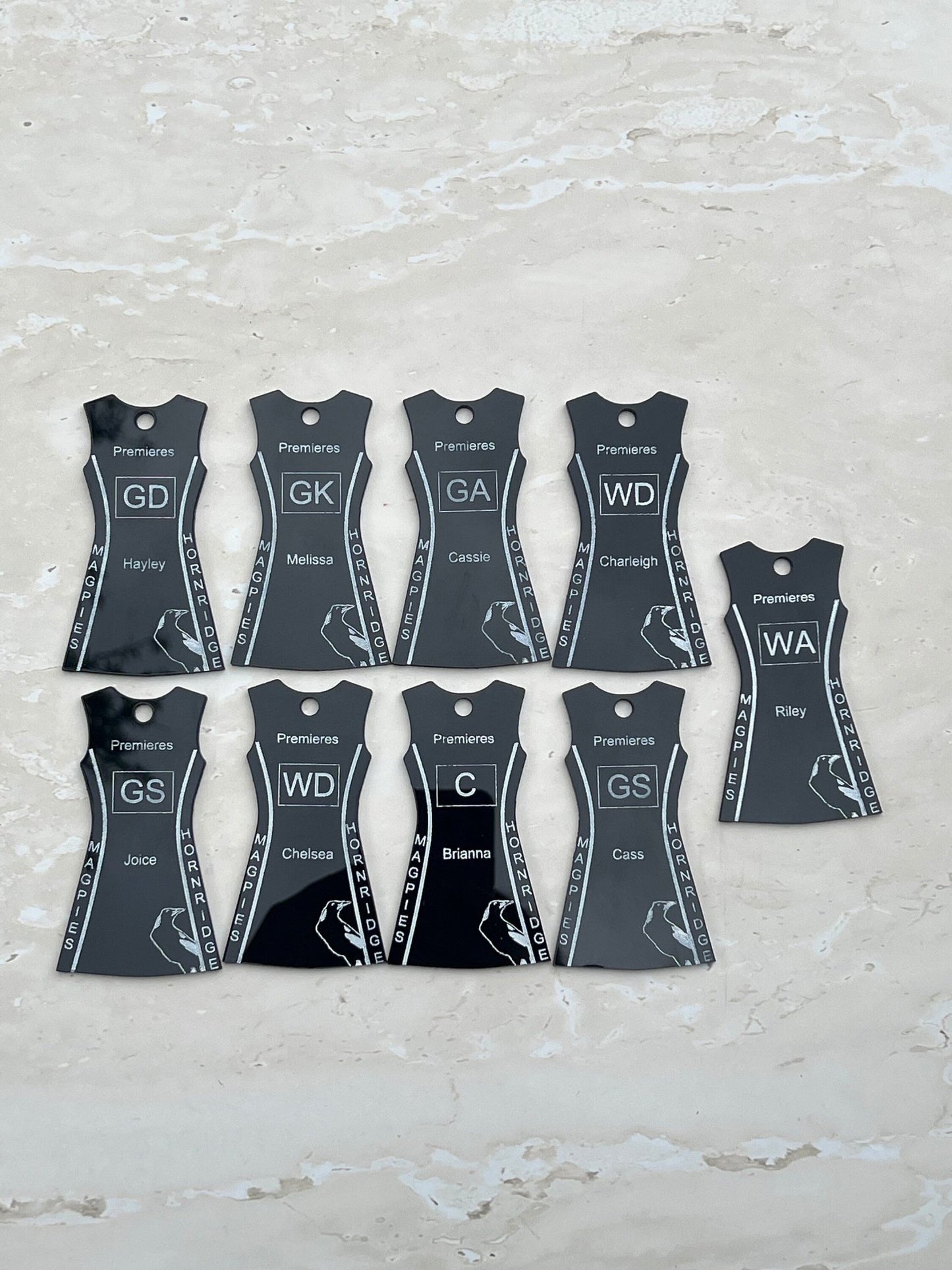 netball_keyring - sunniecreations