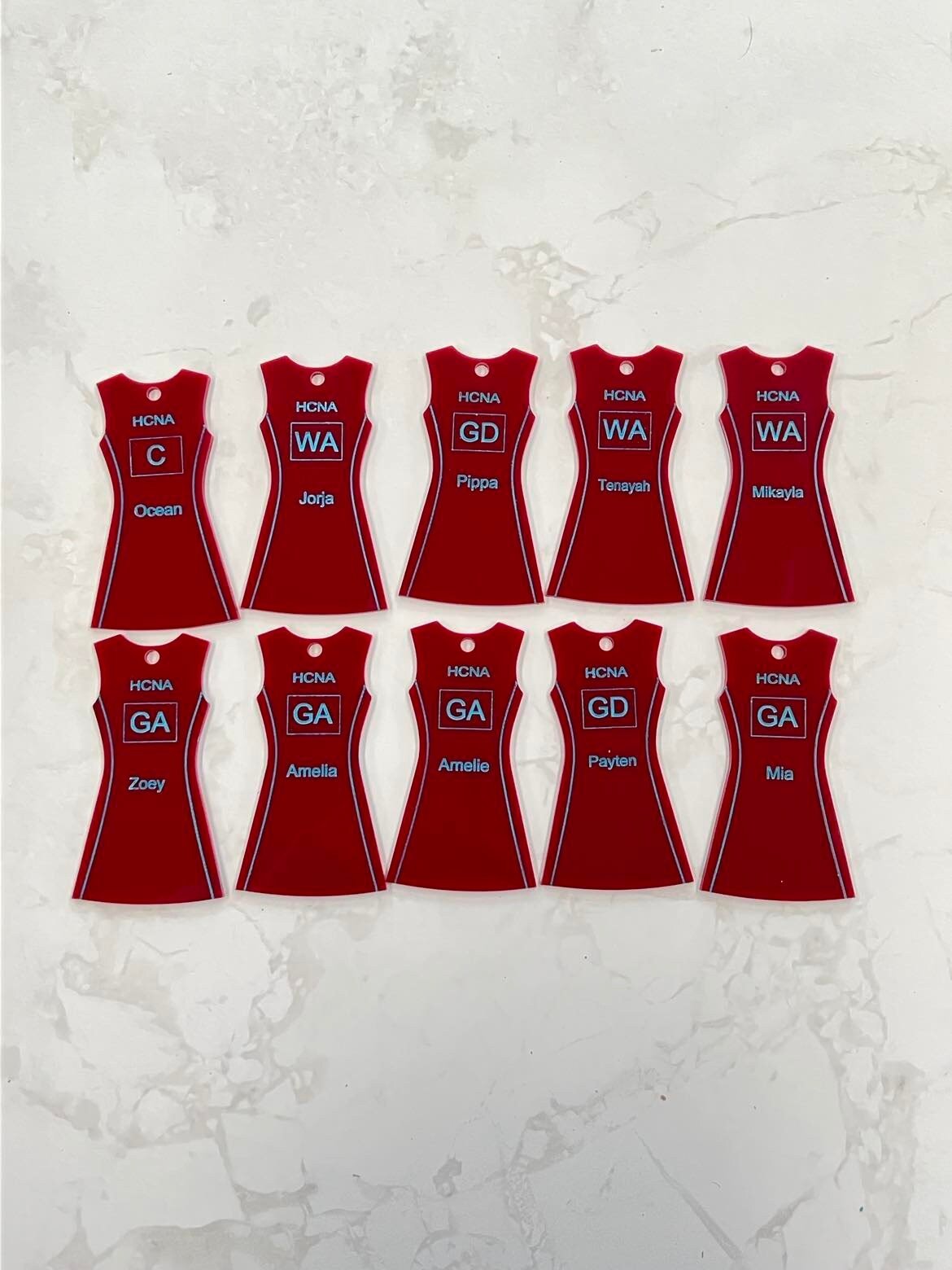 netball_keyring - sunniecreations