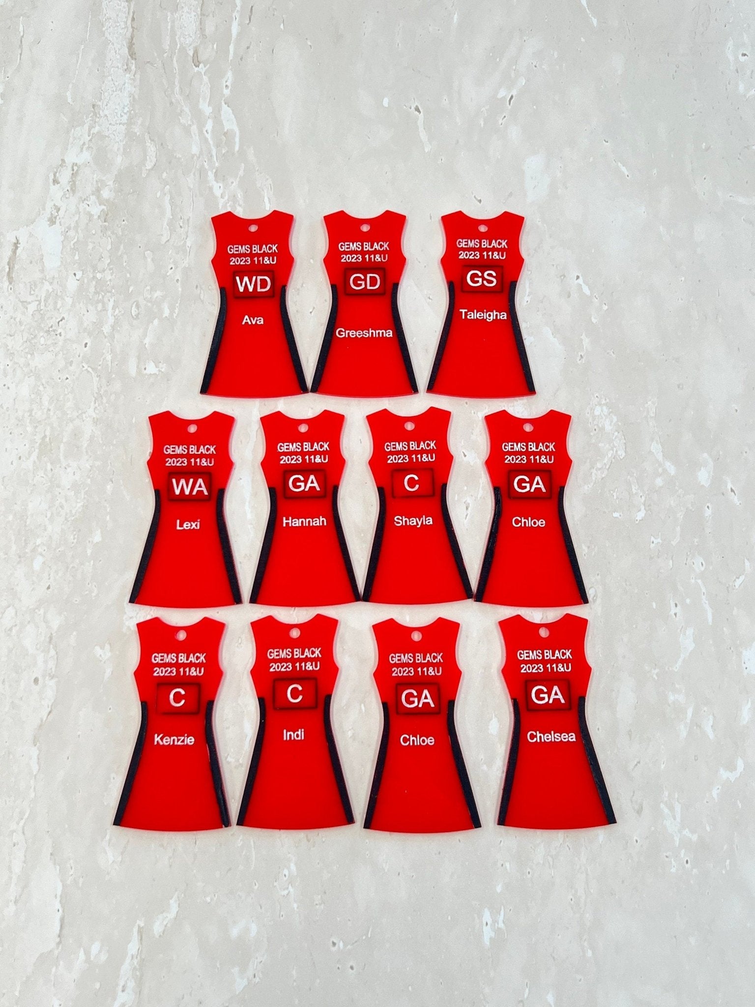 netball_keyring - sunniecreations