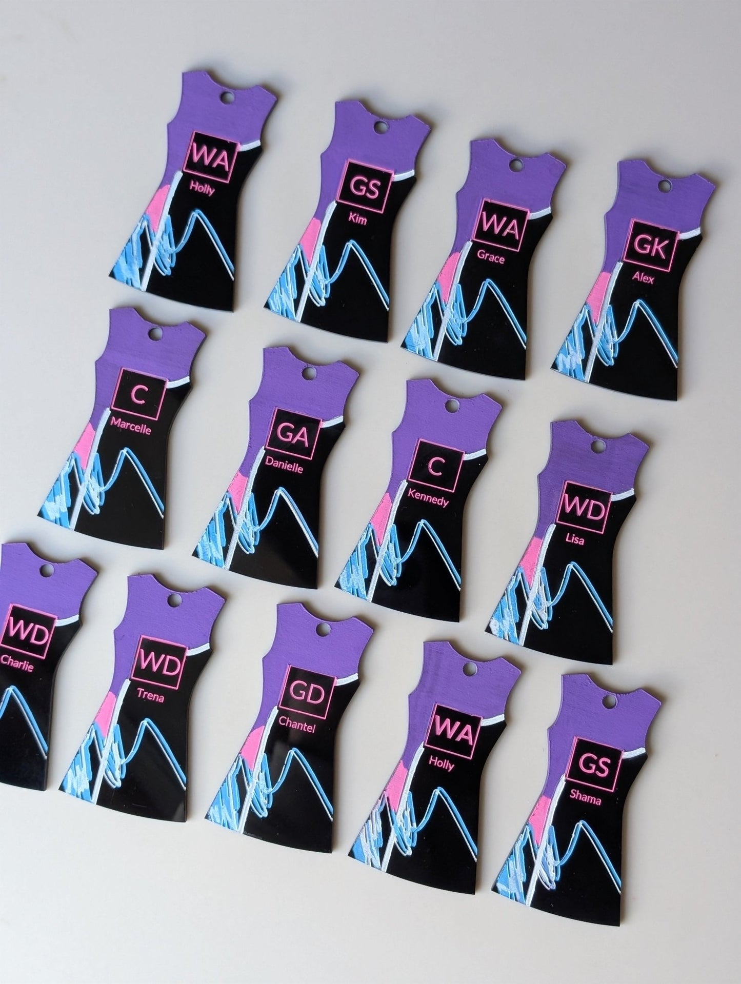 netball_keyring - sunniecreations