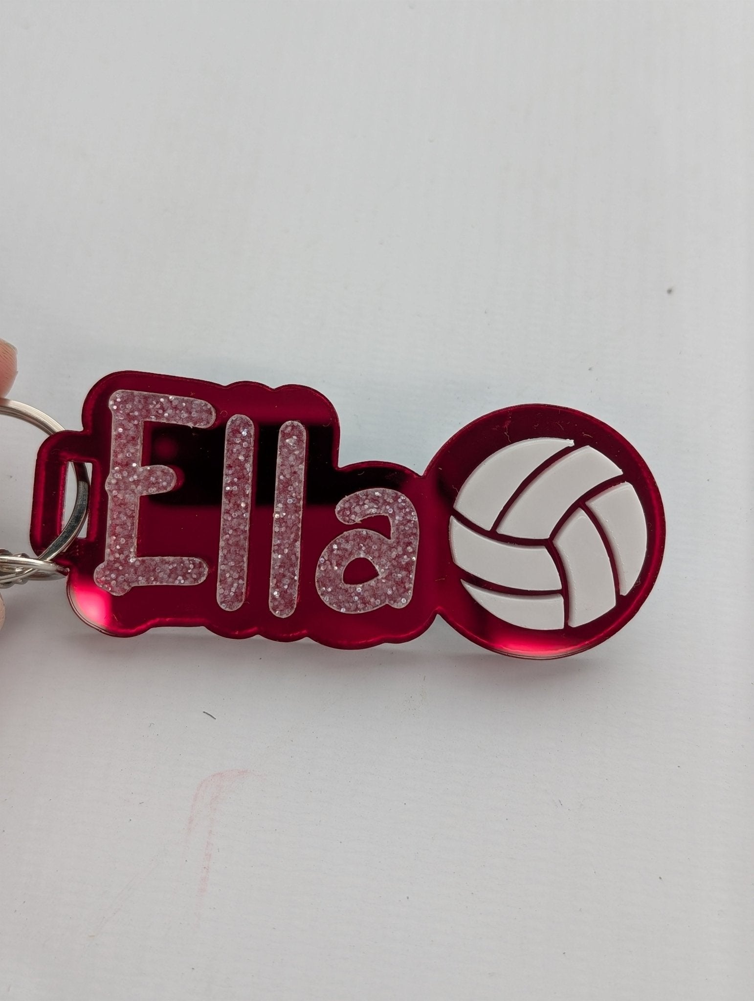 Netball Name Keyring bag tag - Main Image