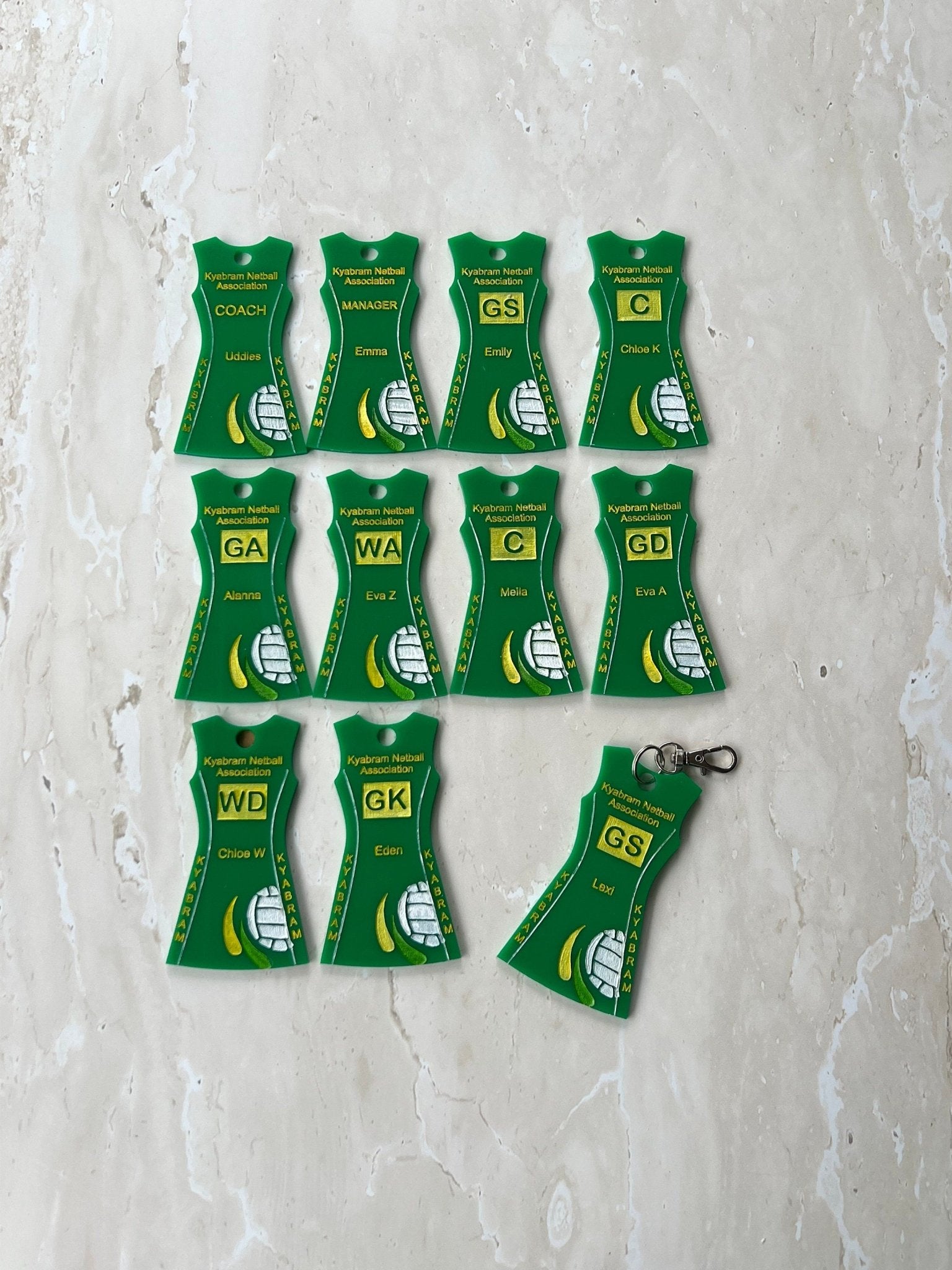 netball_keyring - sunniecreations