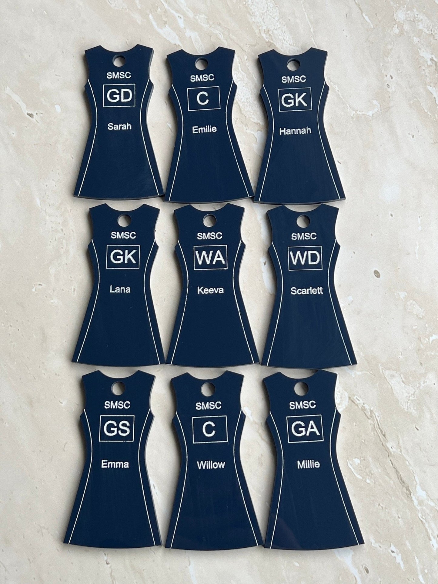 netball_keyring - sunniecreations