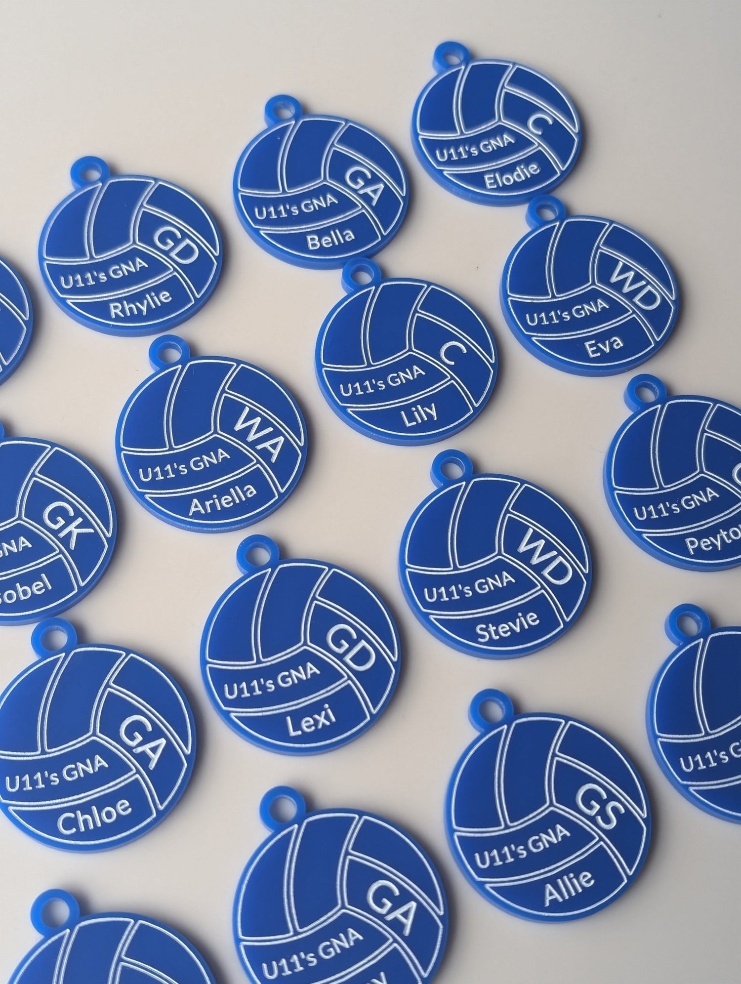 netball_keyring - sunniecreations