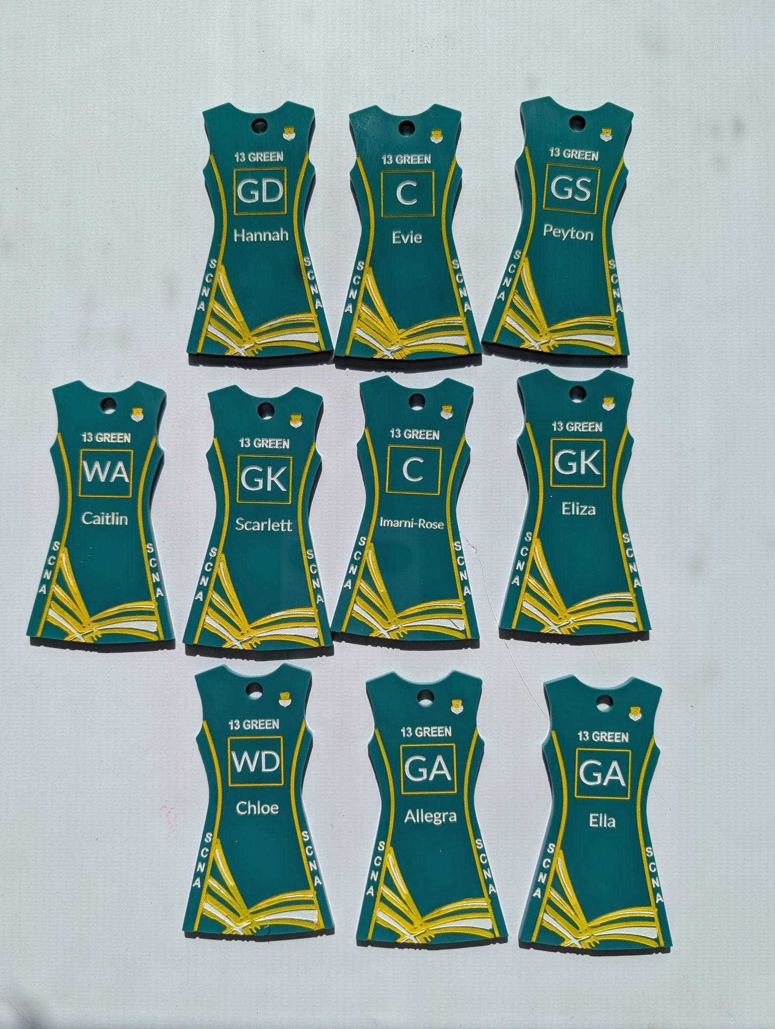 netball_keyring - sunniecreations