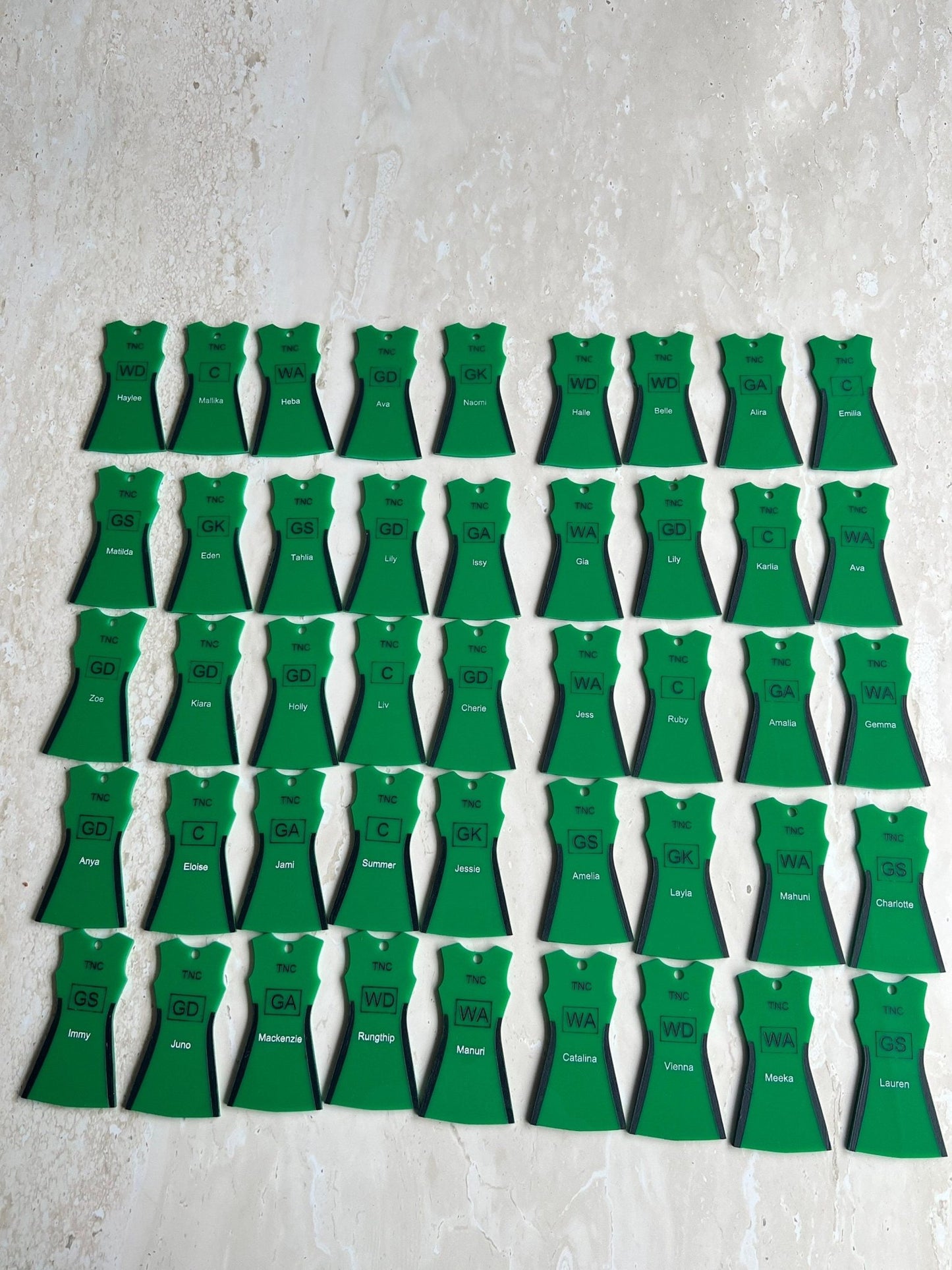 netball_keyring - sunniecreations