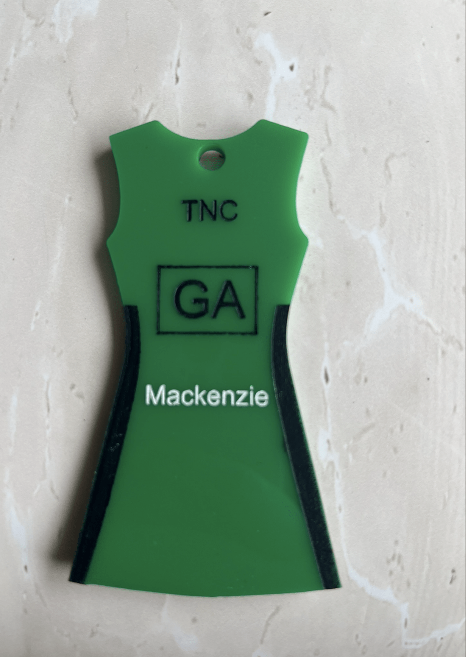 netball_keyring - sunniecreations