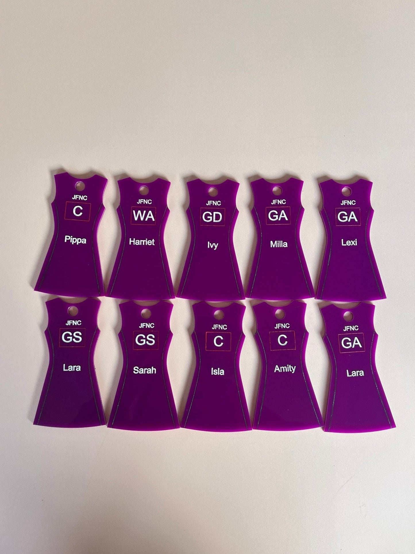 netball_keyring - sunniecreations