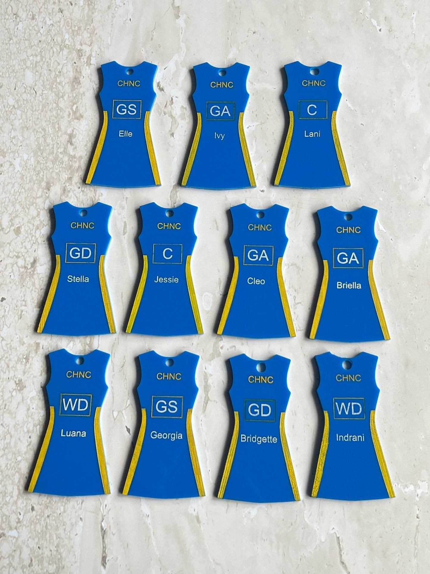 netball_keyring - sunniecreations