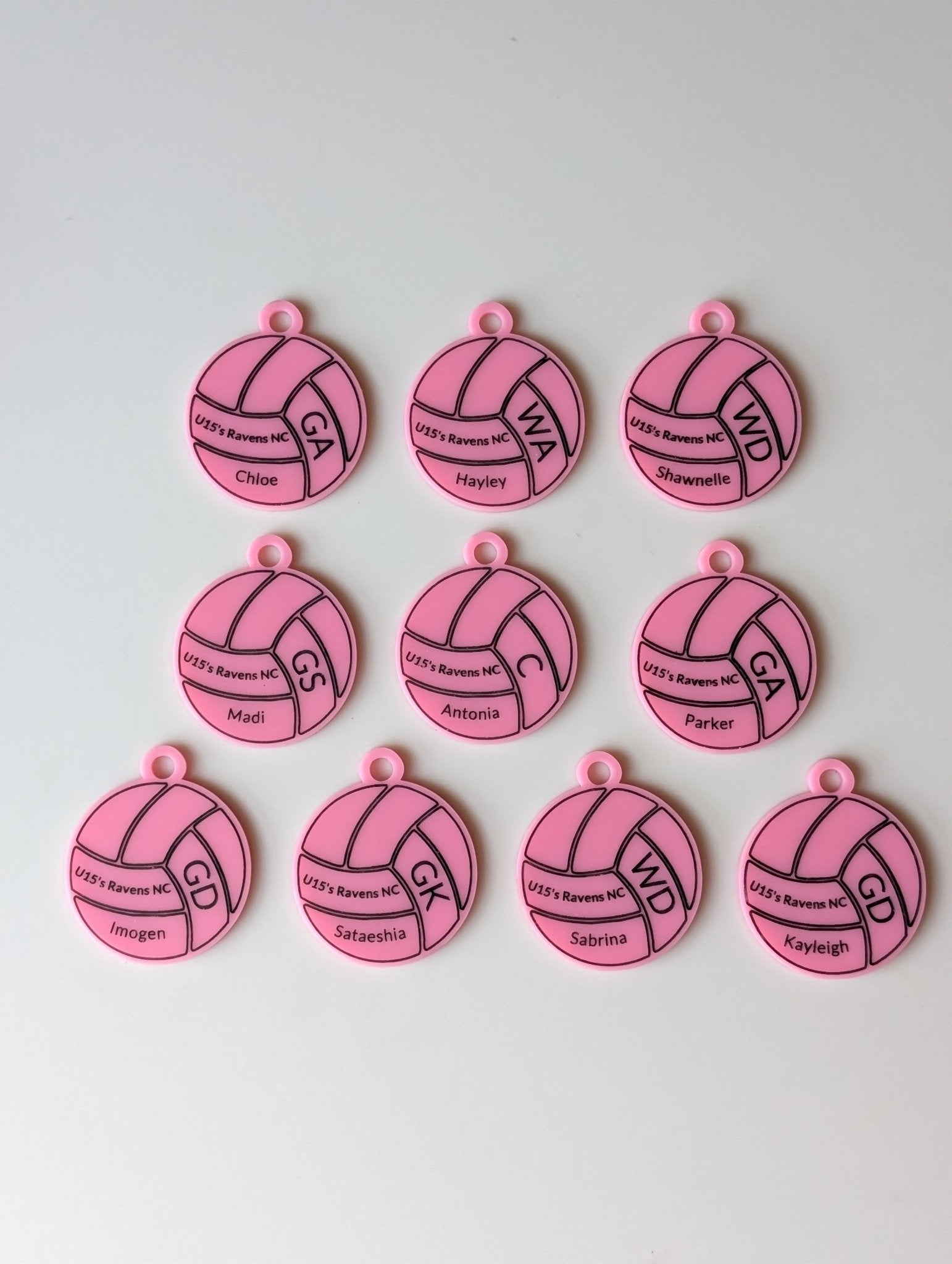 netball_keyring - sunniecreations