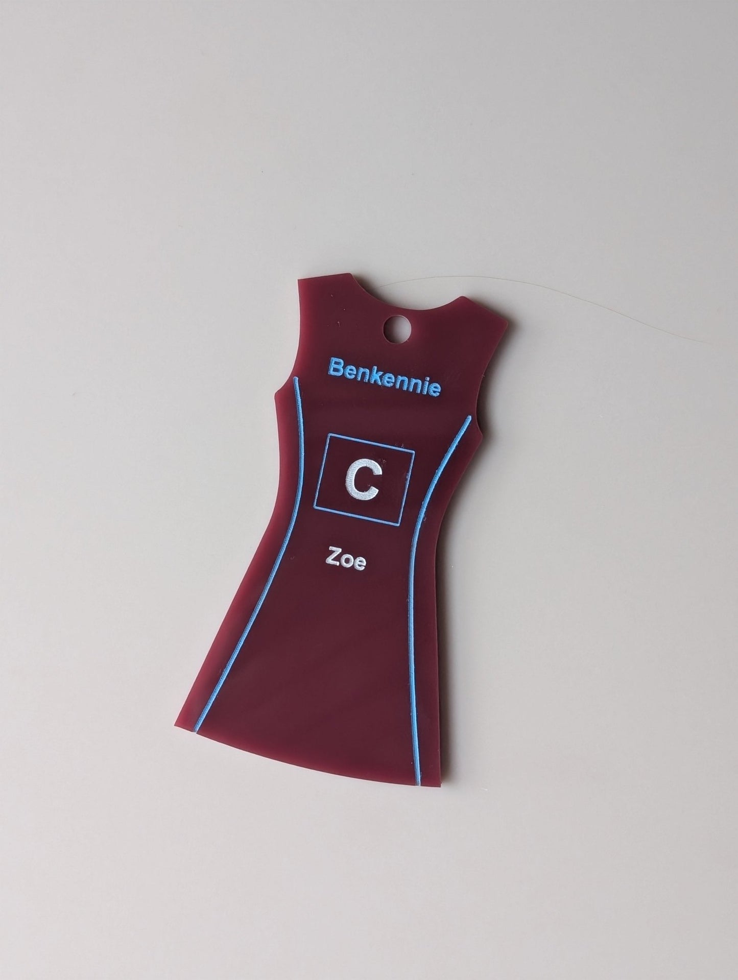 netball_keyring - sunniecreations