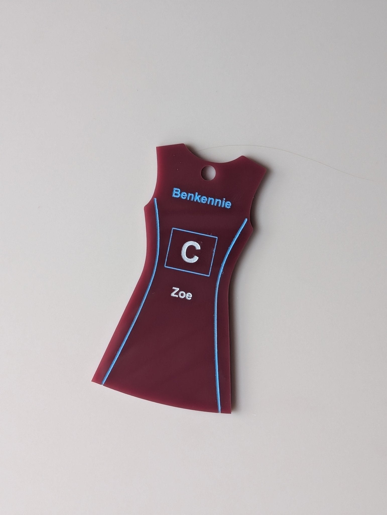 netball_keyring - sunniecreations