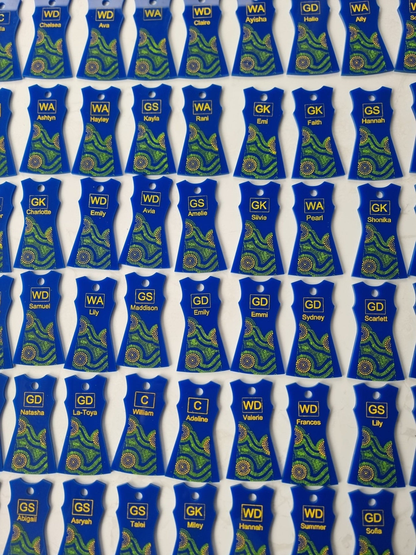 netball_keyring - sunniecreations