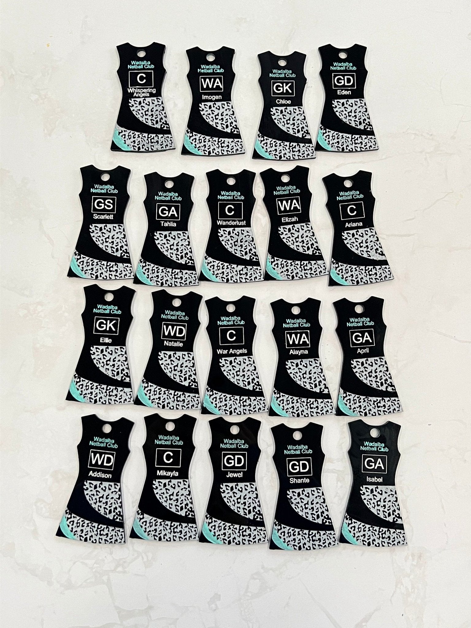 netball_keyring - sunniecreations