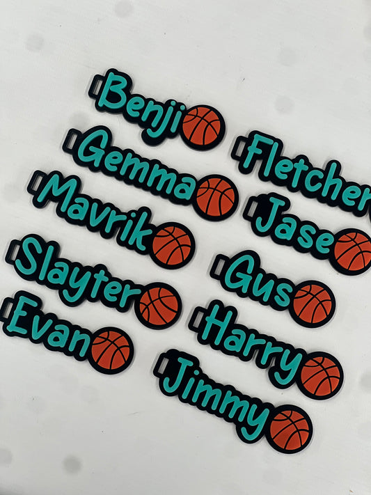 Basketball Name Keyring / bag tag