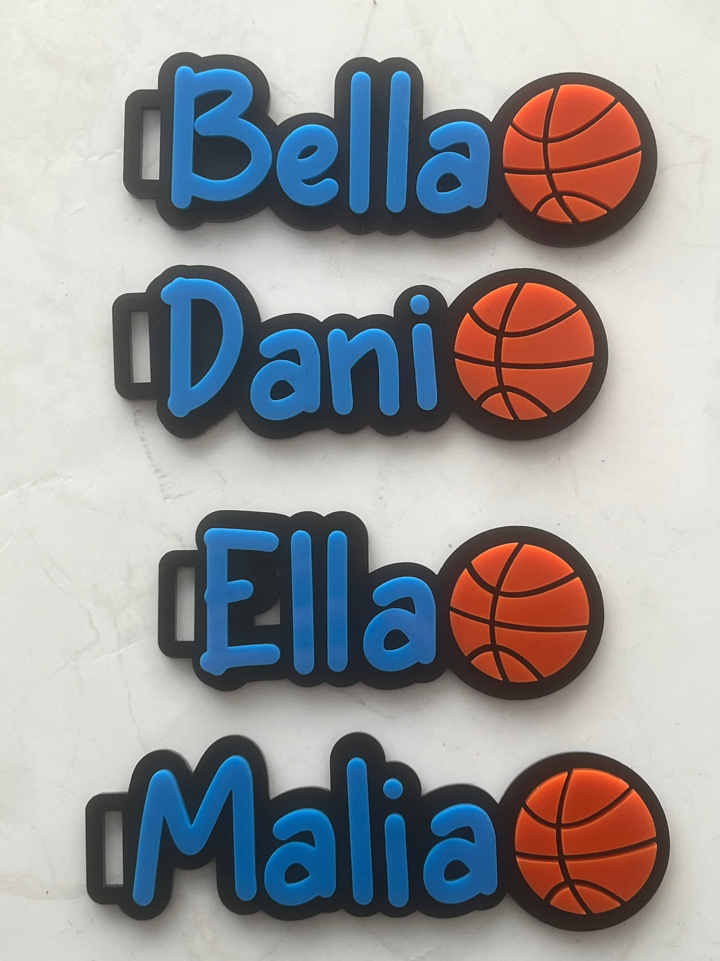 Basketball Name Keyring / bag tag