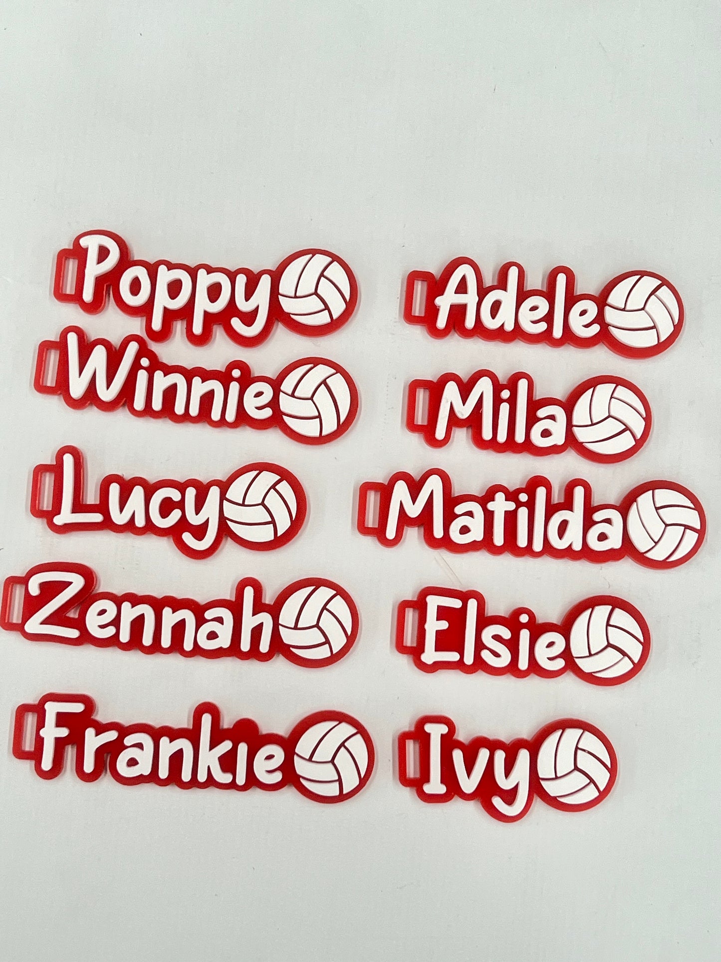 Netball Name Keyring / bag tag