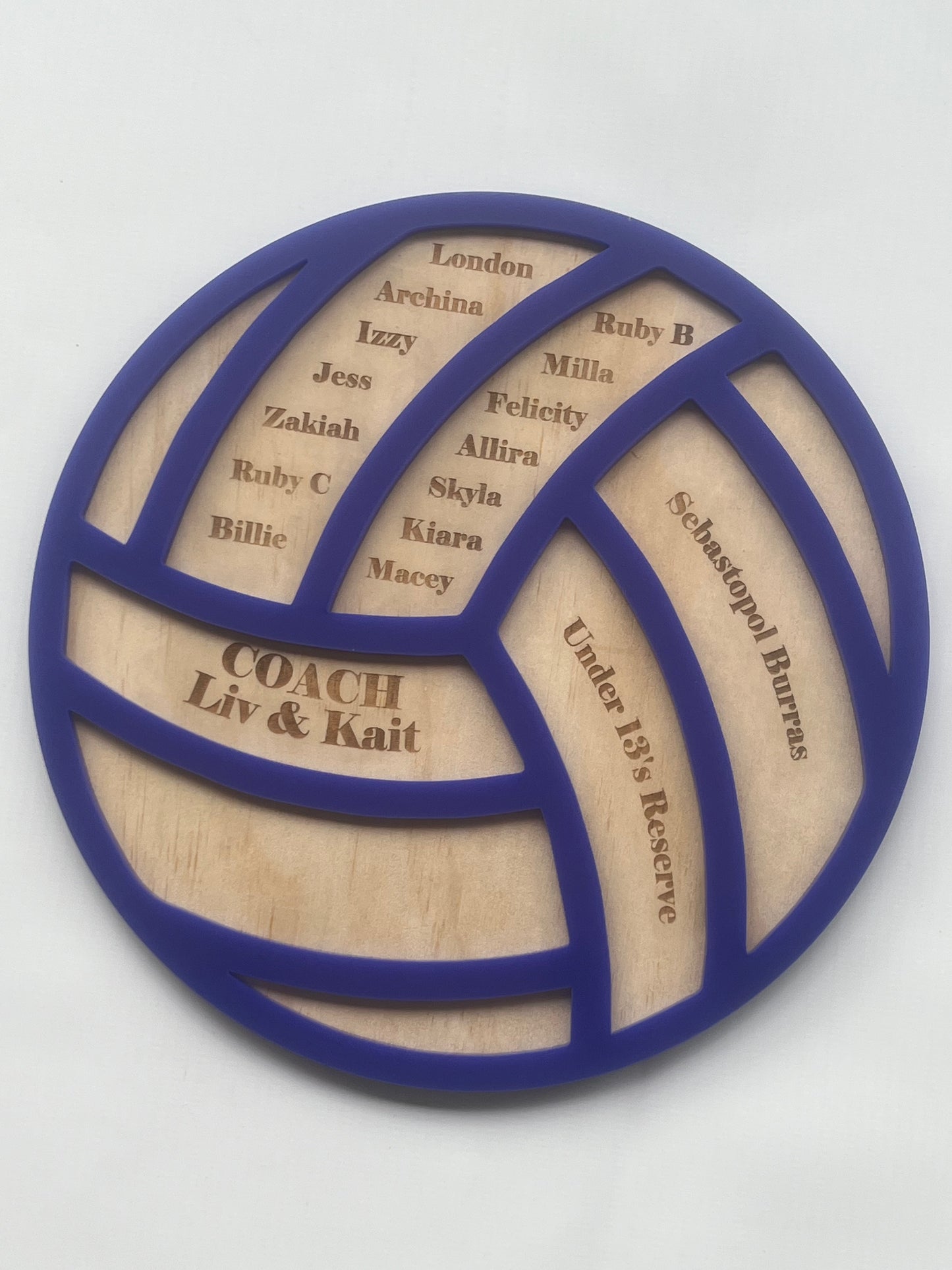 Team Coach Netball Plaque